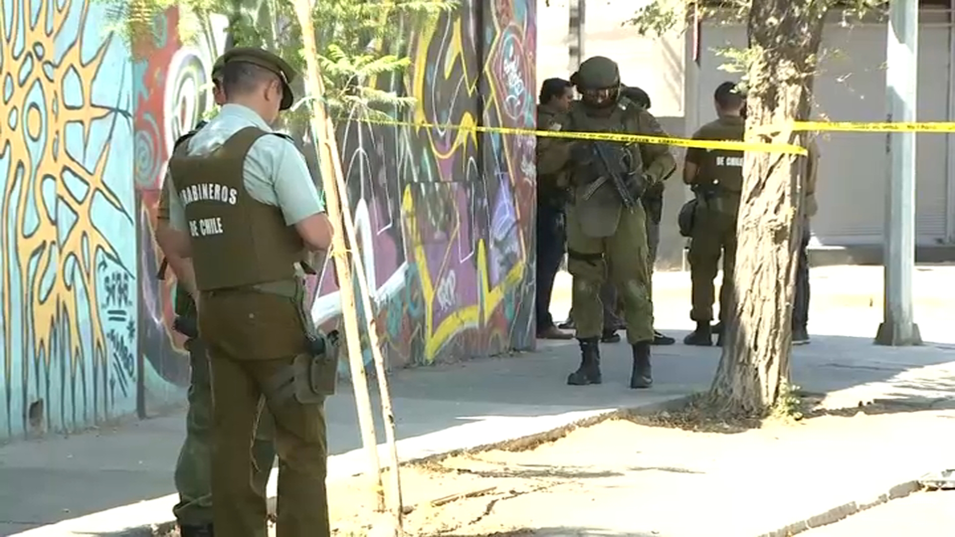 Carabineros dio muerte a hombre que les disparó en el centro de Santiago