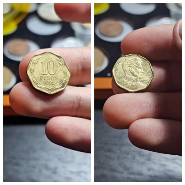 Moneda de $10 que puede venderse a $500.000 /Error Coins Chile