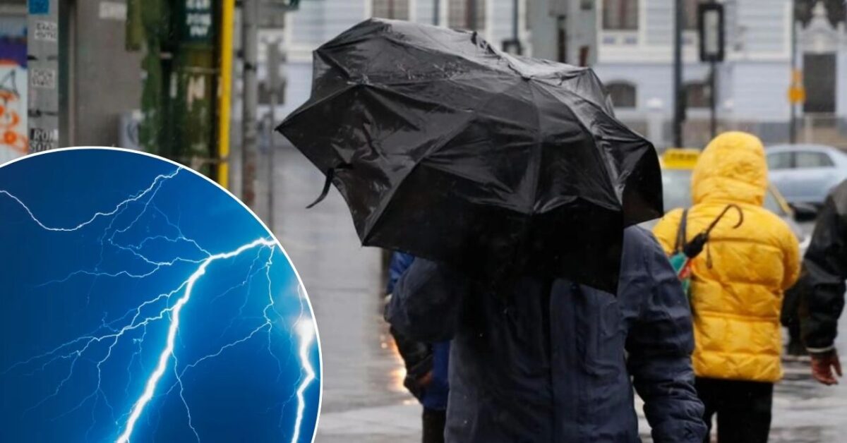 Chile enfrenta jueves lluvioso con tormentas eléctricas y fuertes vientos