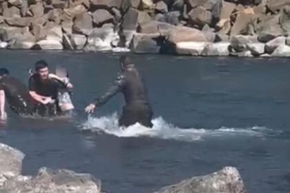 Carabineros rescatan a niña arrastrada por el río Cautín durante Navidad