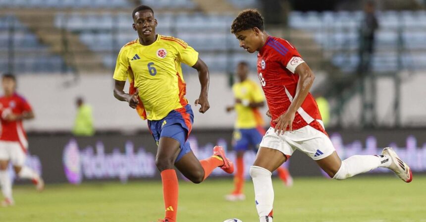 La Roja Sub-20 pierde ante Colombia