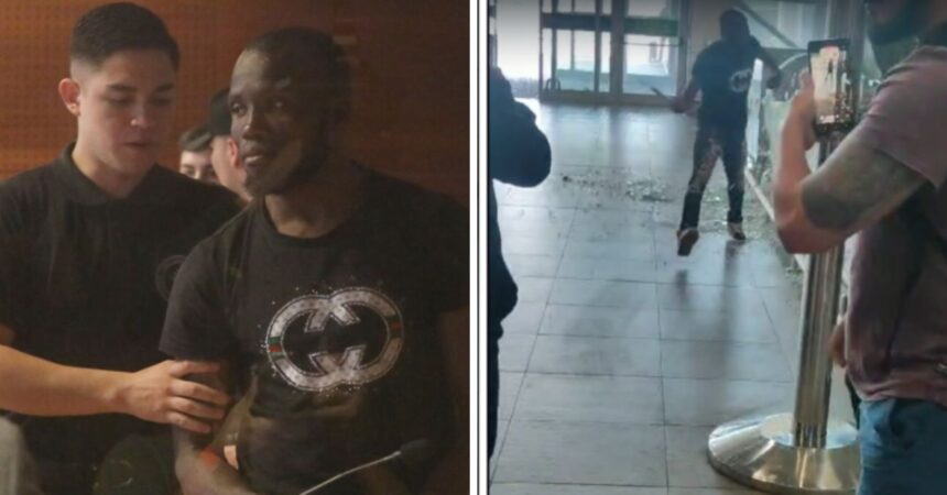 Prisión preventiva para hombre que causó destrozos con un martillo en el aeropuerto de Santiago