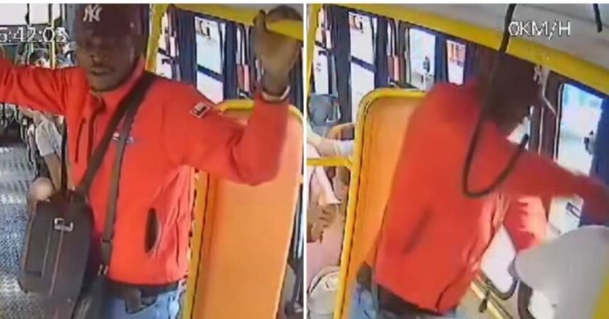 "Si alguien me toca, lo mato": Cantante callejero golpea y amenaza a chofer de micro en Antofagasta