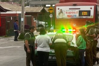 Detienen a conductor y pasajero por agresión en bus eléctrico de La Serena