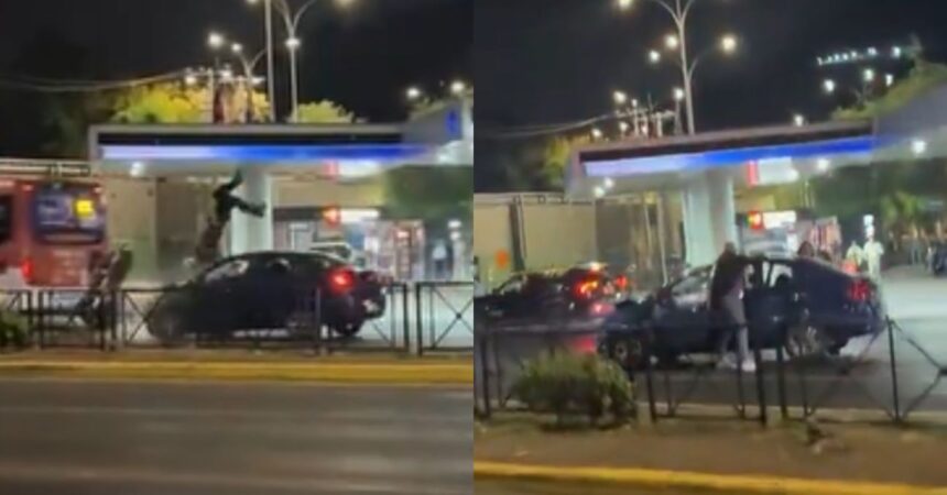 VIDEO | Impactante accidente de motociclista tras huir de carabineros en Providencia