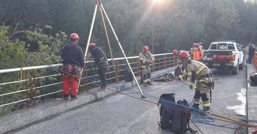 Fatal accidente en Futrono: Mujer muere tras caer con su vehículo al río