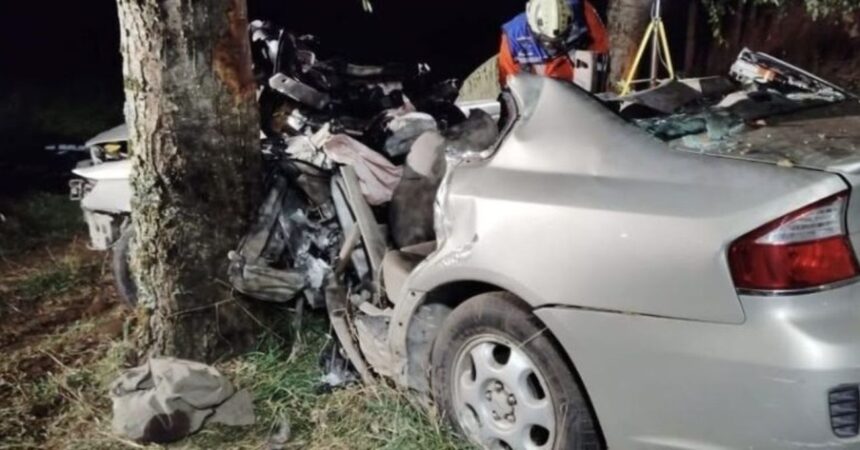 Trágico accidente en Futrono: dos personas fallecidas tras choque fatal