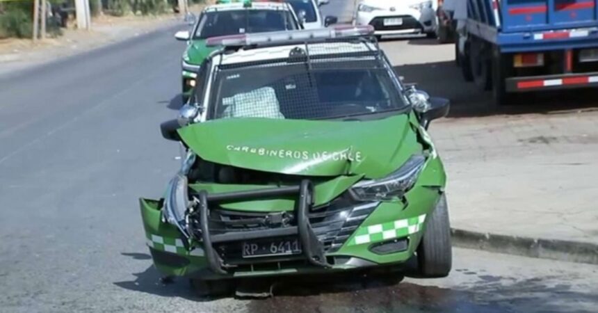 Detenidos tras persecución y choque con auto robado en la RM