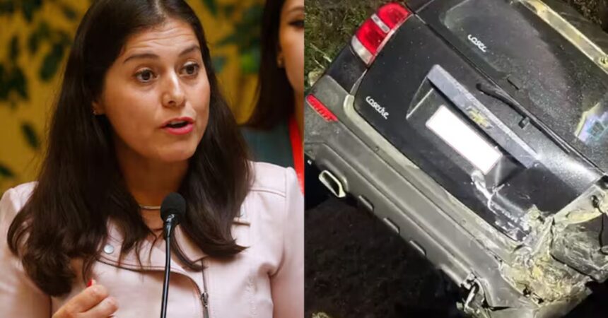 Accidente de diputada Karen Medina en la Ruta de la Madera
