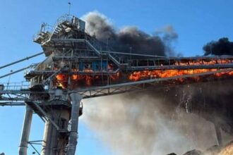 Incendio en planta de Celulosa Arauco en región del Bío Bío