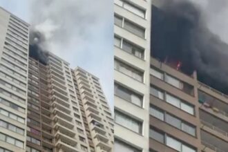 Incendio en edificio de Valparaíso obliga evacuación de tres pisos