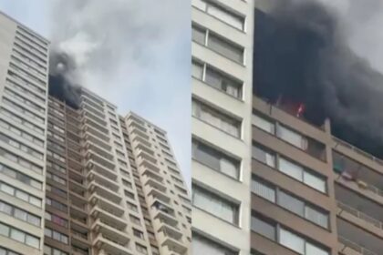 Incendio en edificio de Valparaíso obliga evacuación de tres pisos