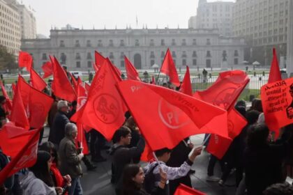 Disturbios durante marcha del Día del Trabajo en Santiago