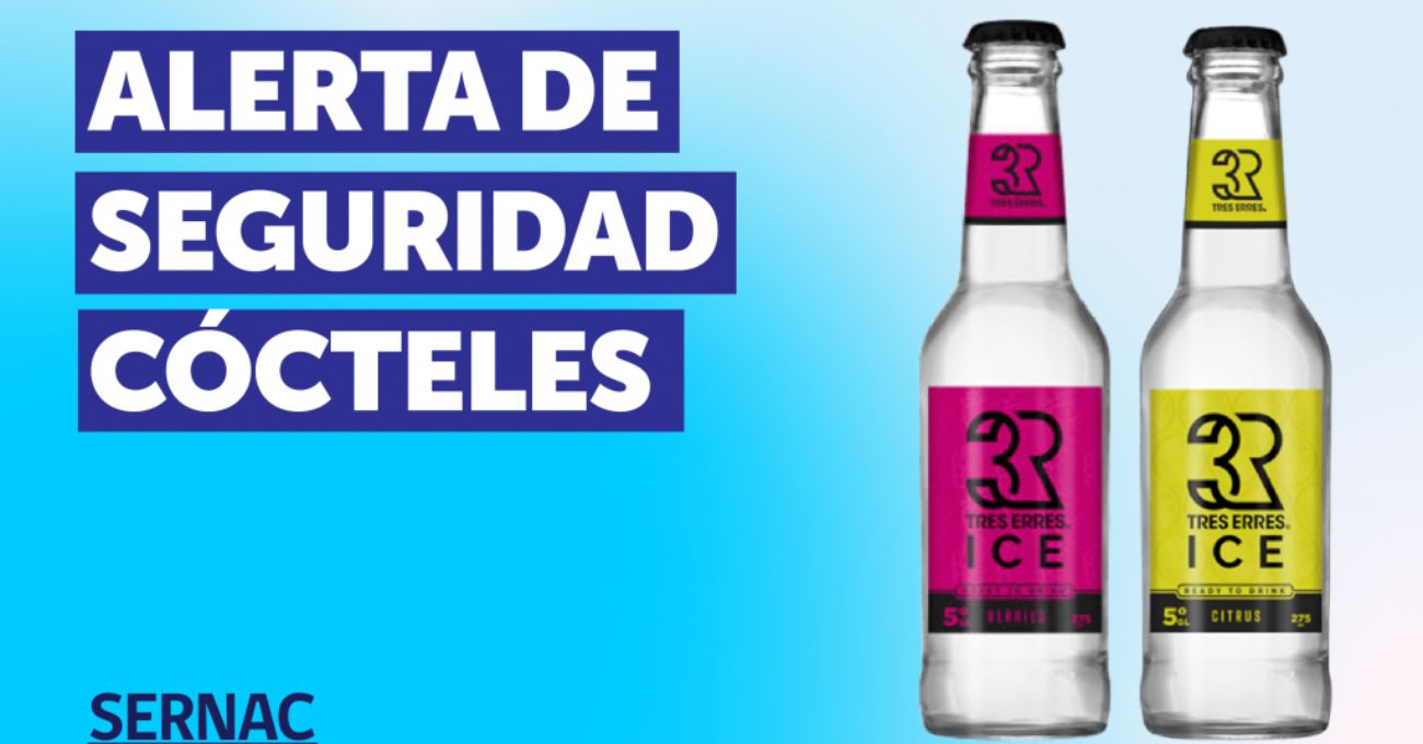 Alerta por posible ingestión de vidrio en cócteles 3R Ice