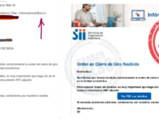 ¡Alerta Urgente! Suplantación de correo electrónico del SII
