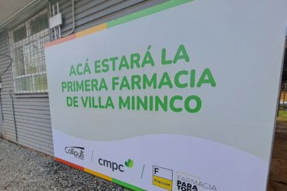 Inauguran primera farmacia en Villa Mininco