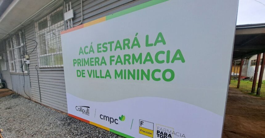 Inauguran primera farmacia en Villa Mininco