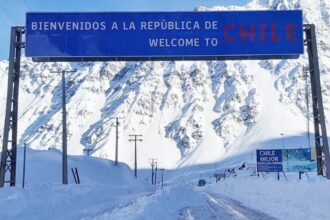 Cierre temporal en Paso Los Libertadores por condiciones climáticas adversas