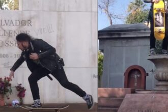 Profanación en Cementerio General de Recoleta causa indignación y repudio