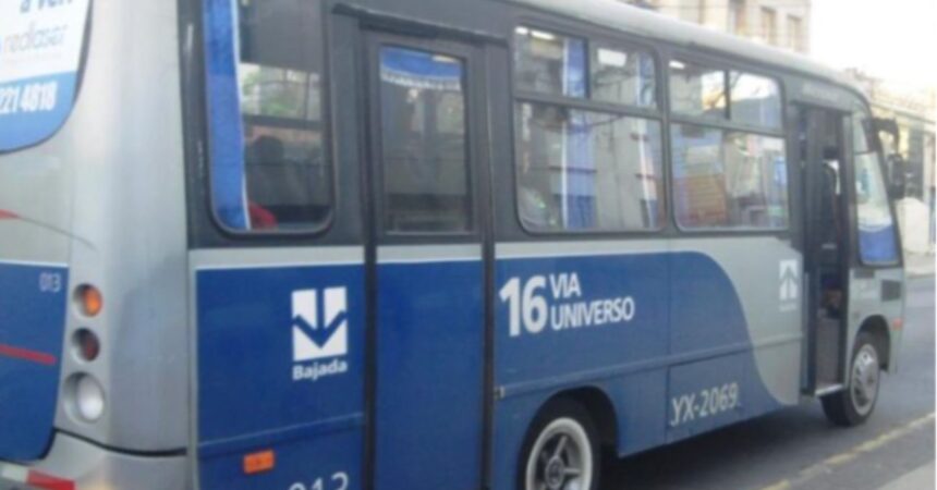 Incidente en micro de línea Vía Universo: pierde ruedas traseras sin heridos