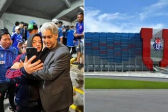 Marco Enríquez-Ominami lanza promesa presidencial con tinte azul: estadio para la U al 2030