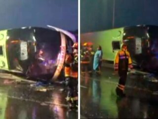 Tragedia en la Ruta 5 Sur: Volcamiento de bus deja al menos dos muertos en San Fernando