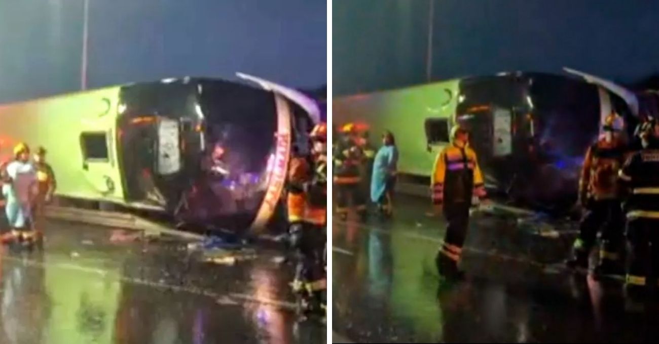 Tragedia en la Ruta 5 Sur: Volcamiento de bus deja al menos dos muertos en San Fernando