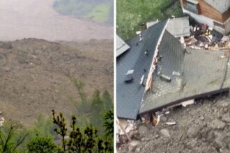 Glaciar colapsa en los Alpes y sepulta al pueblo suizo de Blatten: un desaparecido y evacuaciones masivas