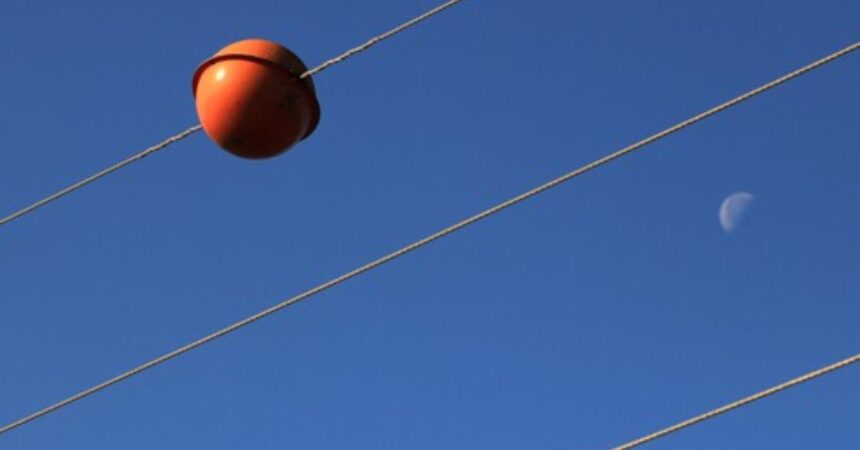 La importancia de las bolas naranjas en cables de alta tensión