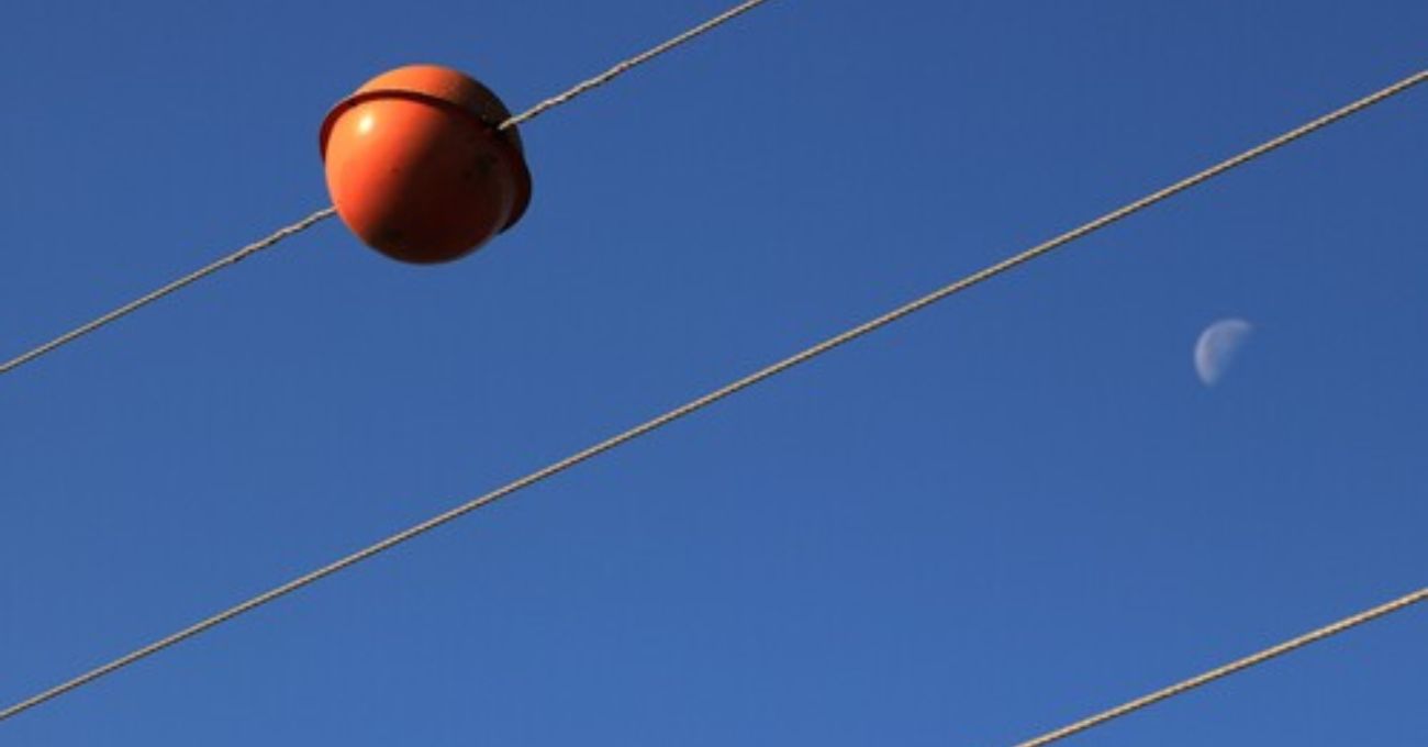 La importancia de las bolas naranjas en cables de alta tensión