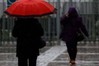 Lluvias tenues y temperaturas bajo cero marcarán este miércoles en el sur de Chile