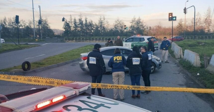 Violenta balacera y persecución en Concepción deja una persona fallecida