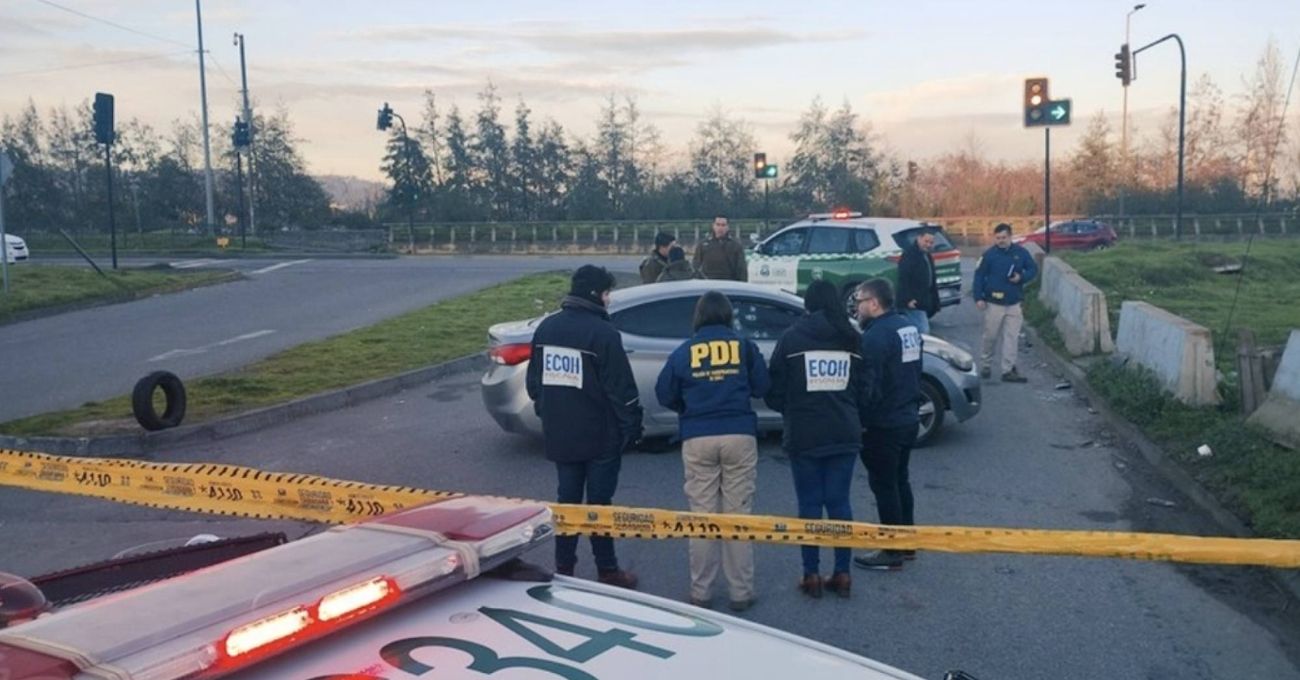 Violenta balacera y persecución en Concepción deja una persona fallecida