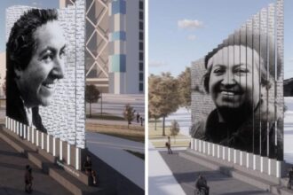 Ganadoras del concurso para el monumento a Gabriela Mistral en Plaza Italia
