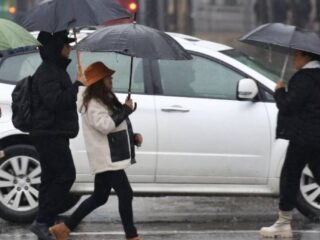 Lluvias, lloviznas y agua-nieve marcarán el clima de este miércoles en seis regiones del país