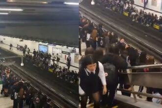 Protestas escolares causan retrasos en Línea 5 del Metro de Santiago