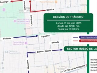 Gobierno informa desvíos de tránsito por cumbre Democracia Siempre para este lunes 21