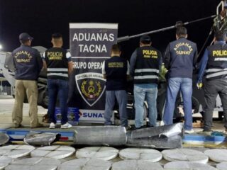 Perú incauta más de 168 kilos de cocaína ocultos en maquinaria con destino a Chile