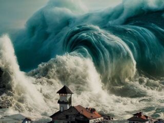 El tsunami más grande de la historia ocurrió en Alaska en 1958 y alcanzó los 524 metros de altura