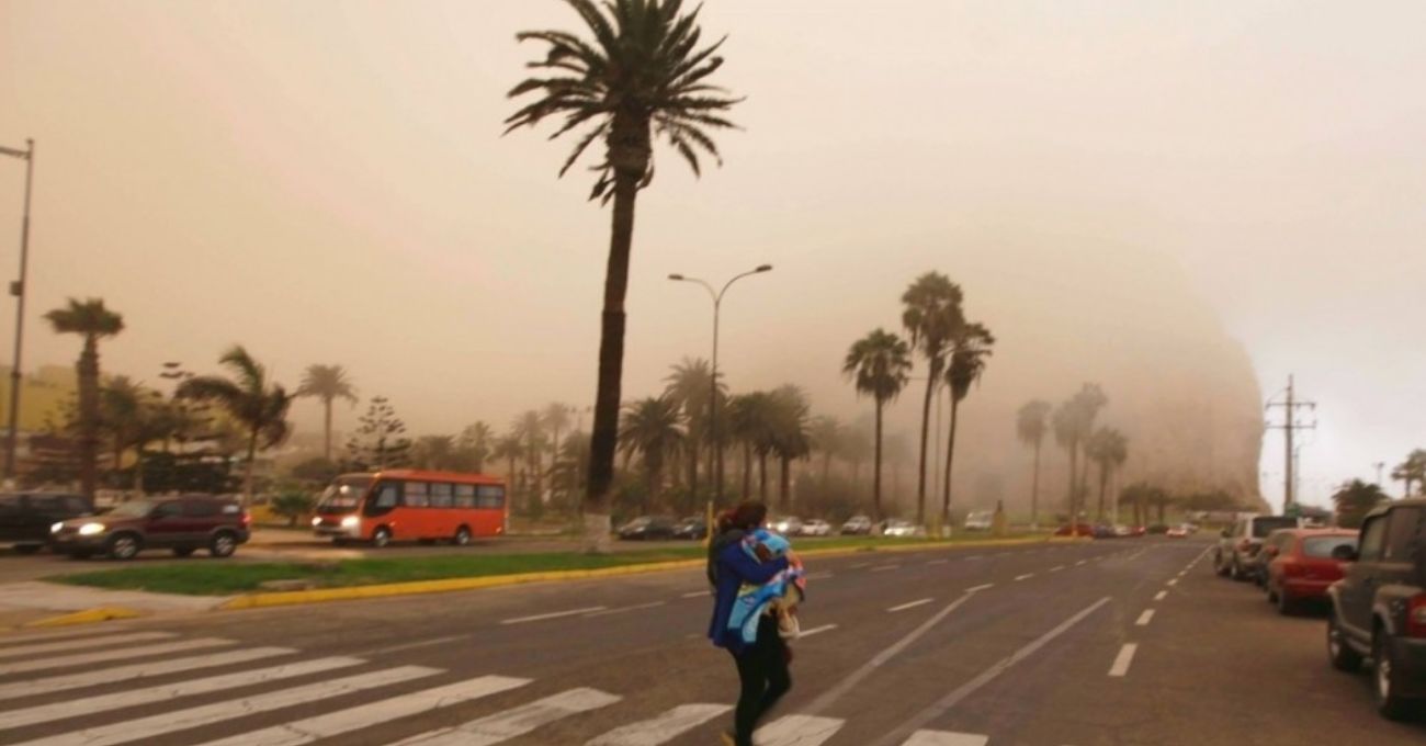 Sistema frontal en el norte: alertan por tormentas de arena, nevadas y viento de hasta 110 km/h