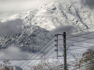 Pronostican lluvias, nieve y hasta -5°C para esta semana en la Región Metropolitana