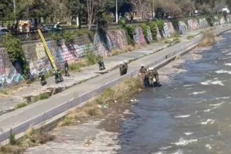 Encuentran cuerpo en el río Mapocho en Providencia
