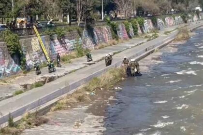 Encuentran cuerpo en el río Mapocho en Providencia