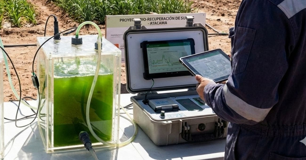 Uso de inteligencia artificial y microalgas para la recuperación de suelos agrícolas en Atacama